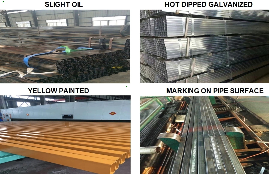 أنابيب حديدية سوداء مربعة من الصلب لتصنيع الدفيئة.webp